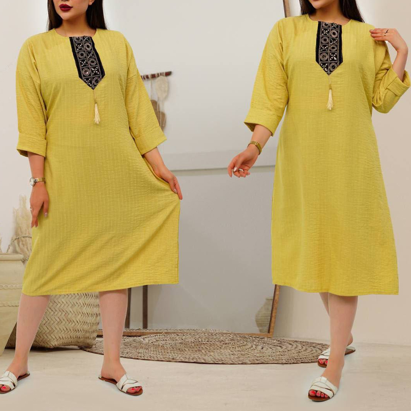 ساحلی کفتان نوارسنتی منگوله دار (پک 4 عددی)