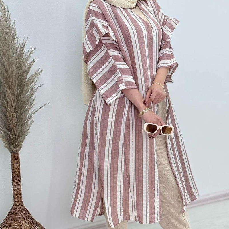 مانتو بلند مدل گلسا  (پک 3 عددی)