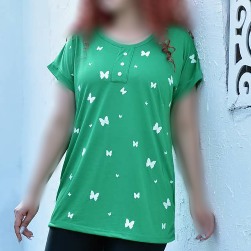 تاپ آستین سرخود ۳دکمه (پک 6 عددی)