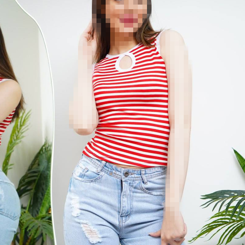 تاپ اشکی راه راه (پک 6 عددی)