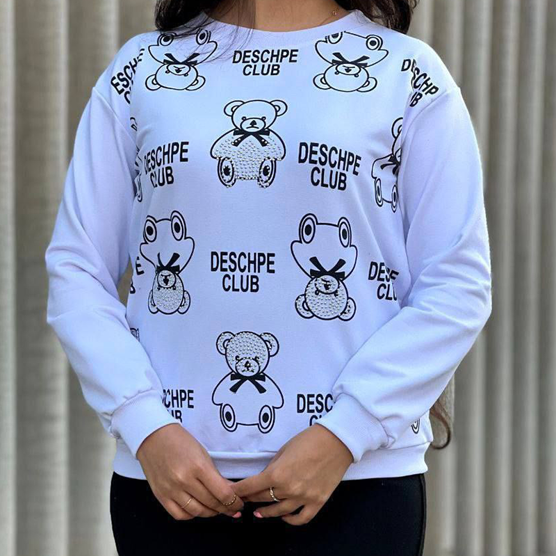 بلوز دورس تمام چاپ موسچینونگین دوزی(پک 4 عددی)