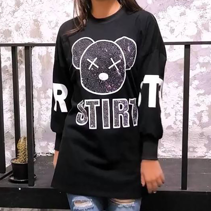 بلوز لانگ چاپ استریت(پک 3 عددی)