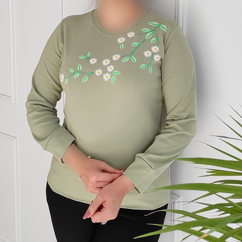 بلوز چاپی شاخه گل(پک 6 عددی)