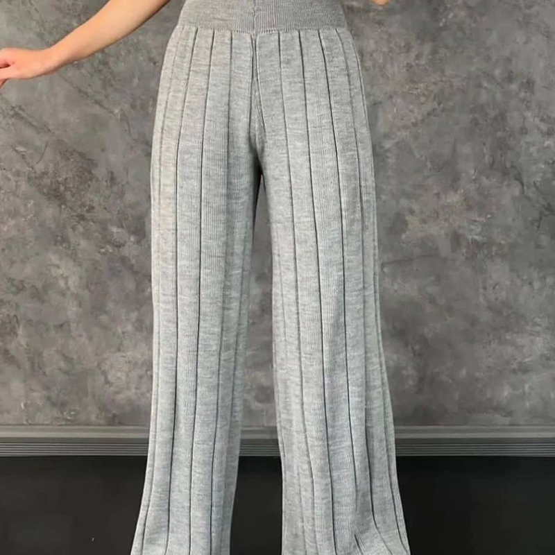 شلوار بافت درشت راه راه (پک 5 عددی)