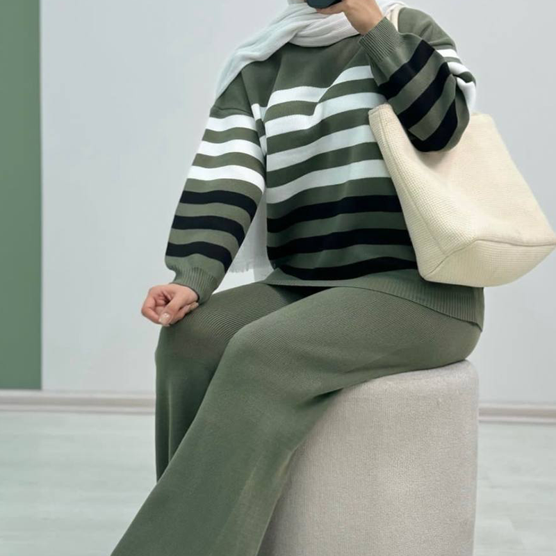 ست بافت مدل سمیه(پک6 عددی)