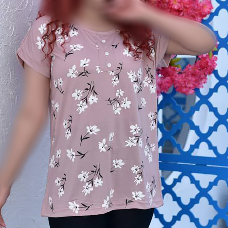 تاپ آستین سرخود ۳دکمه (پک 6 عددی)