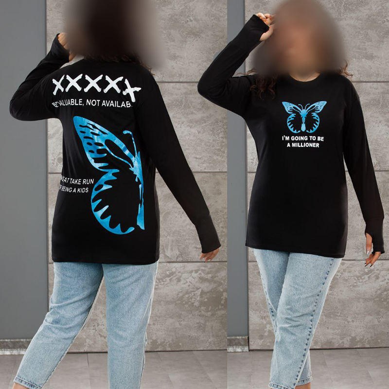 بلوز لانگ آستين انگشتى (پک3 عددی)