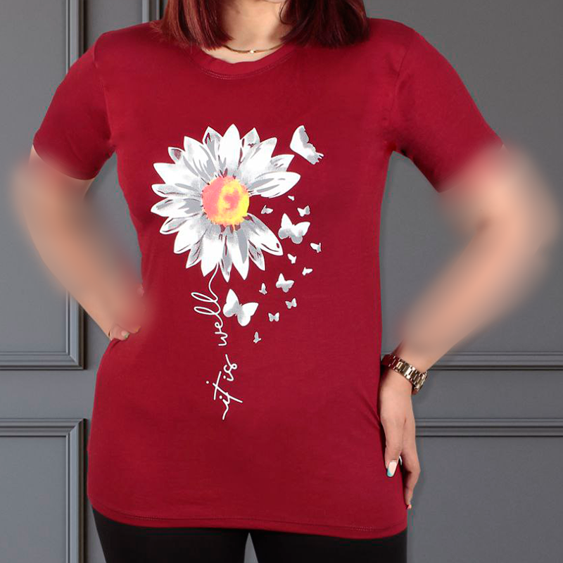 تیشرت تین گل پریشون (پک6عددی)