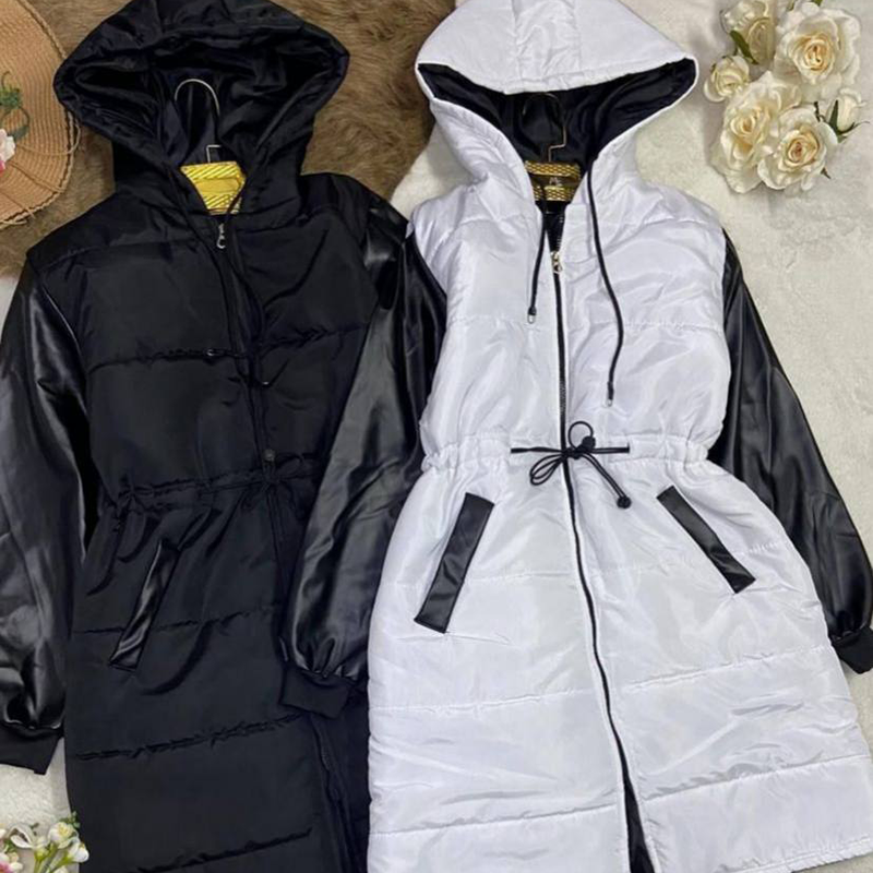 کاپشن آستین چرم(پک 2 عددی)