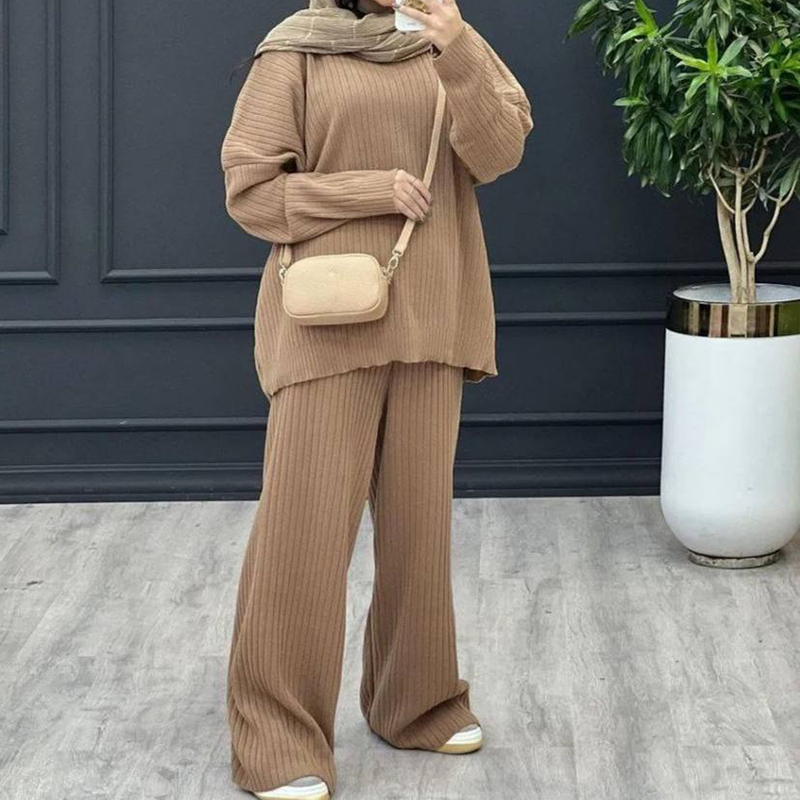 ست بلوز شلوار سوپر لش كش بافت(پک 4 عددی)