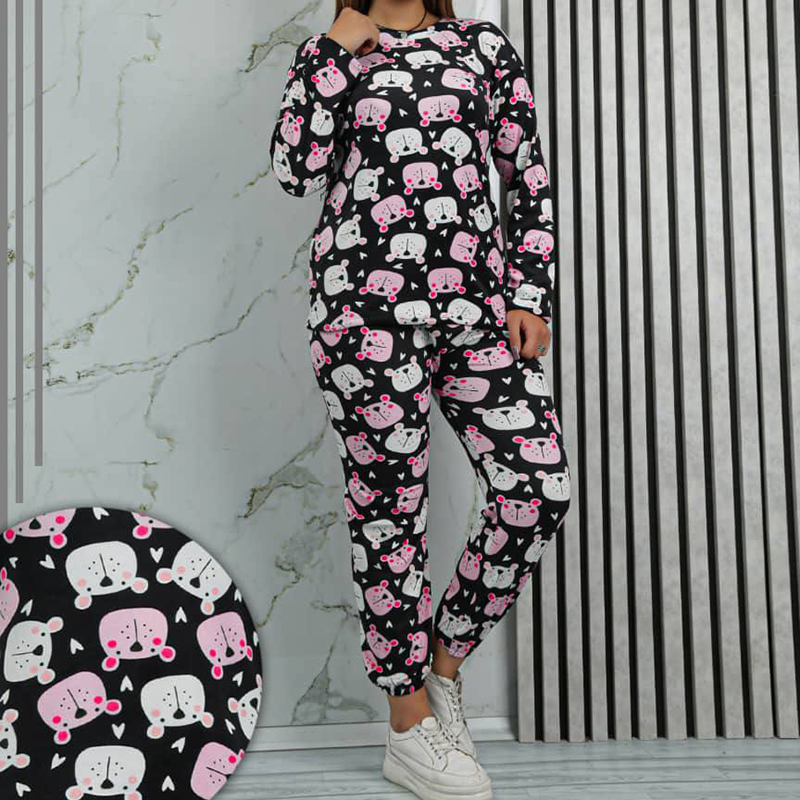 ست بلوز شلوار مخمل استیکری(پک 6 عددی)