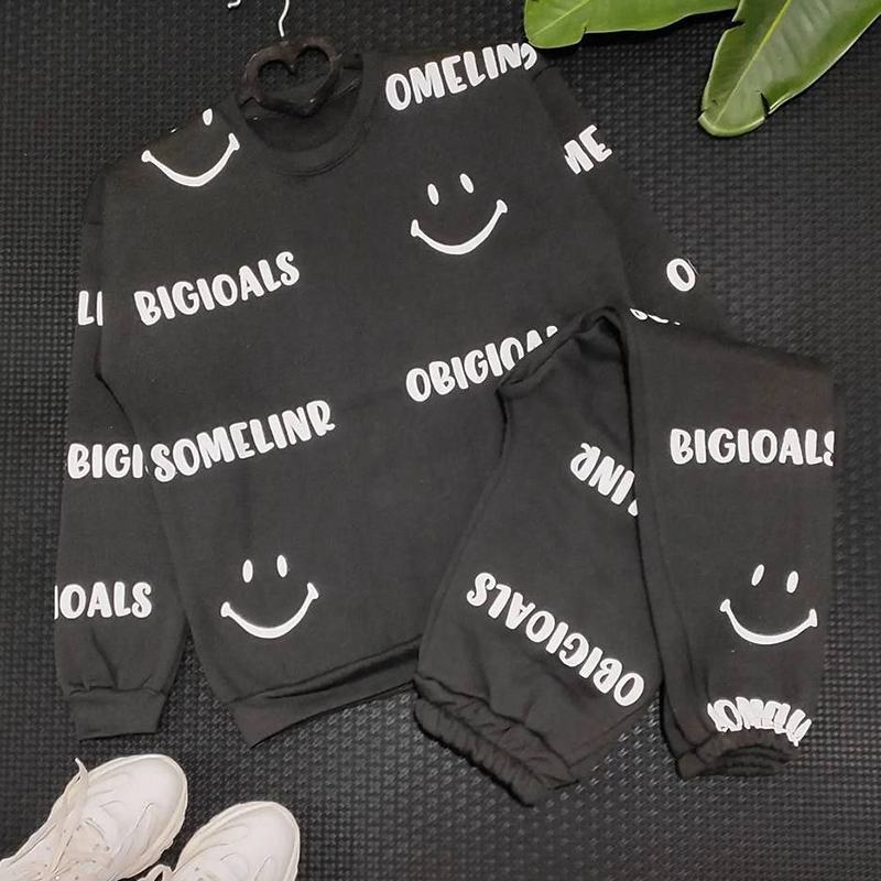 ست بلوز شلوار لبخند(پک 4 عددی)