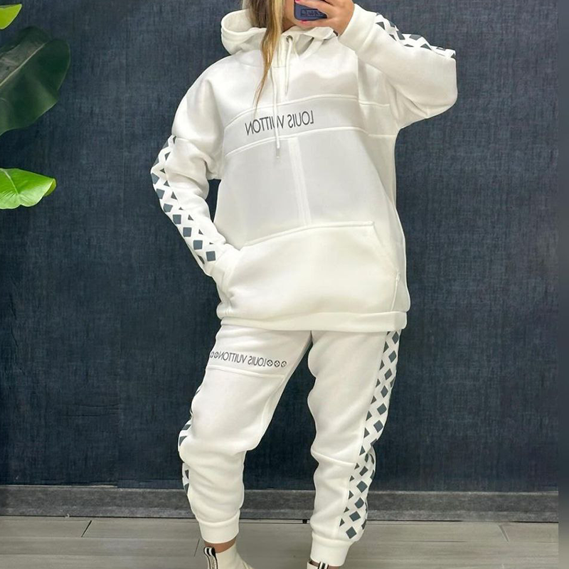 ست هودی شلوار لانگ پاییزه LV(پک 6 عددی)