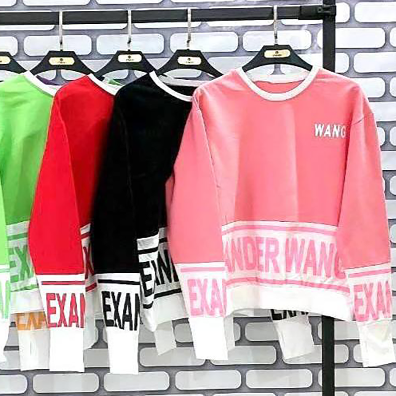 بلوز آستین فینگری چاپ wang (پک6 عددی)