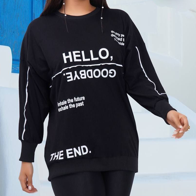 لانگ آستین بلند HELLO (پک 4 عددی)