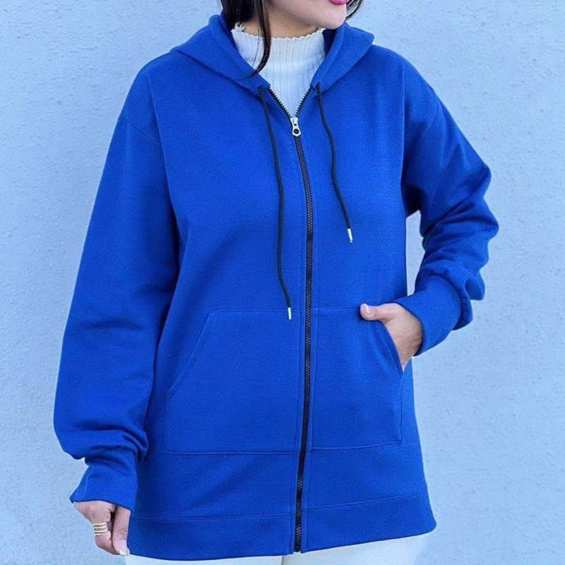 سویشرت ساده تمام زیپ (پک 6 عددی)