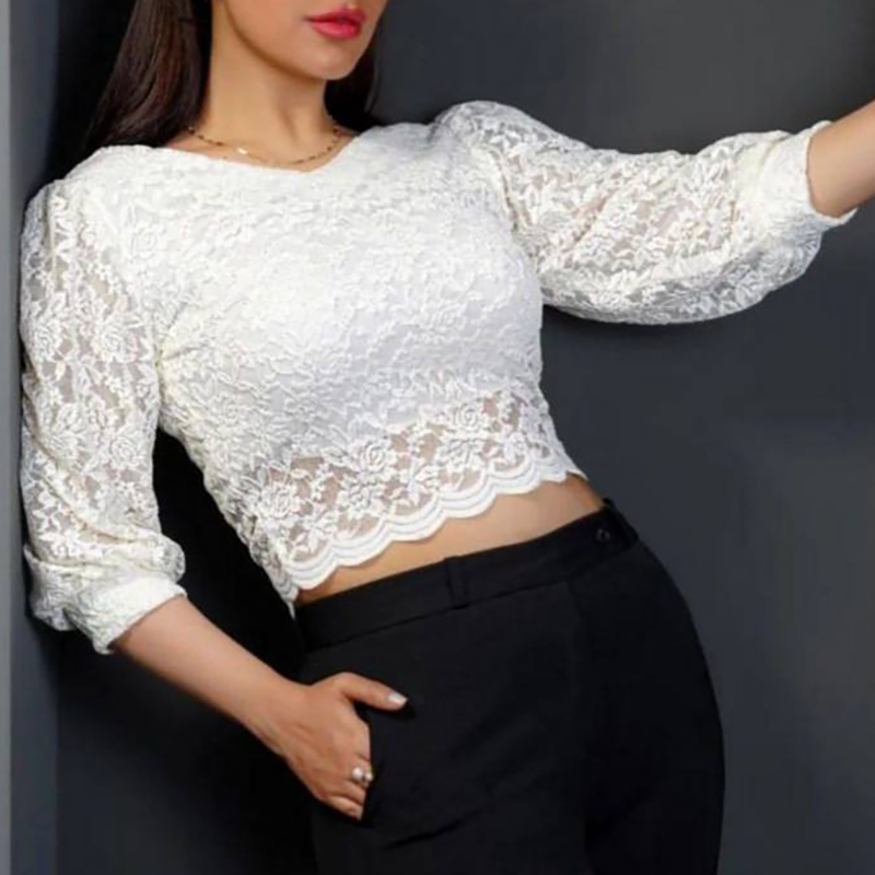 شومیز گیپور دانتل ترک (پک 3 عددی)