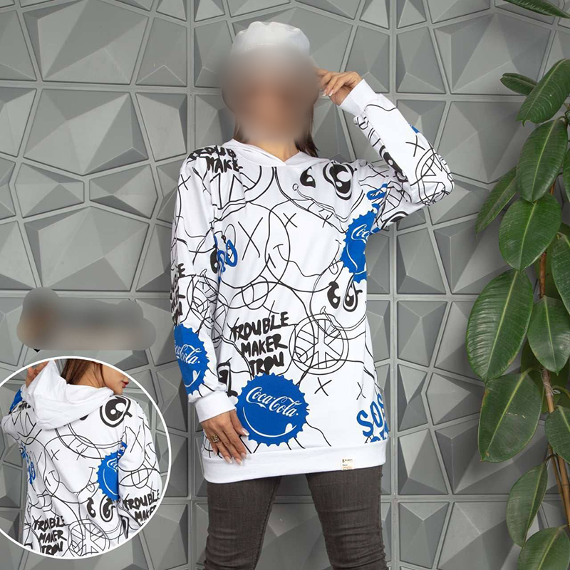 هودی تمام چاپ استیکر(پک 4 عددی)