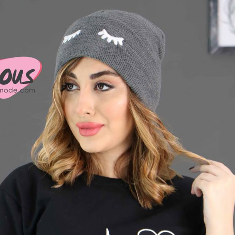 کلاه بافت رنگی پلک (پک 6 عددی)