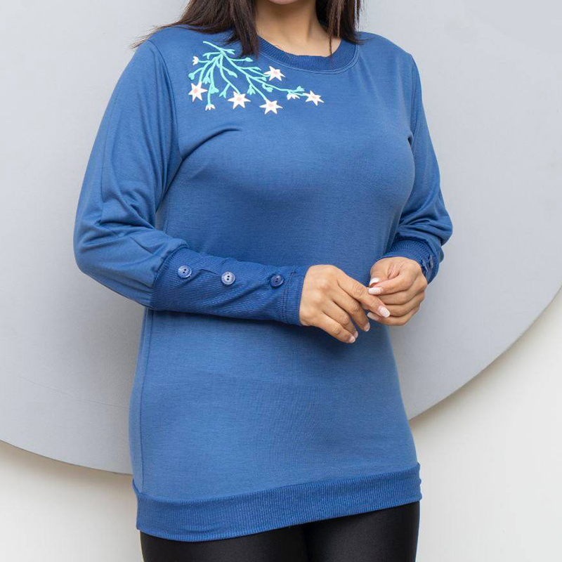 بلوز شکوفه آستین ۳ دکمه (پک 5 عددی)