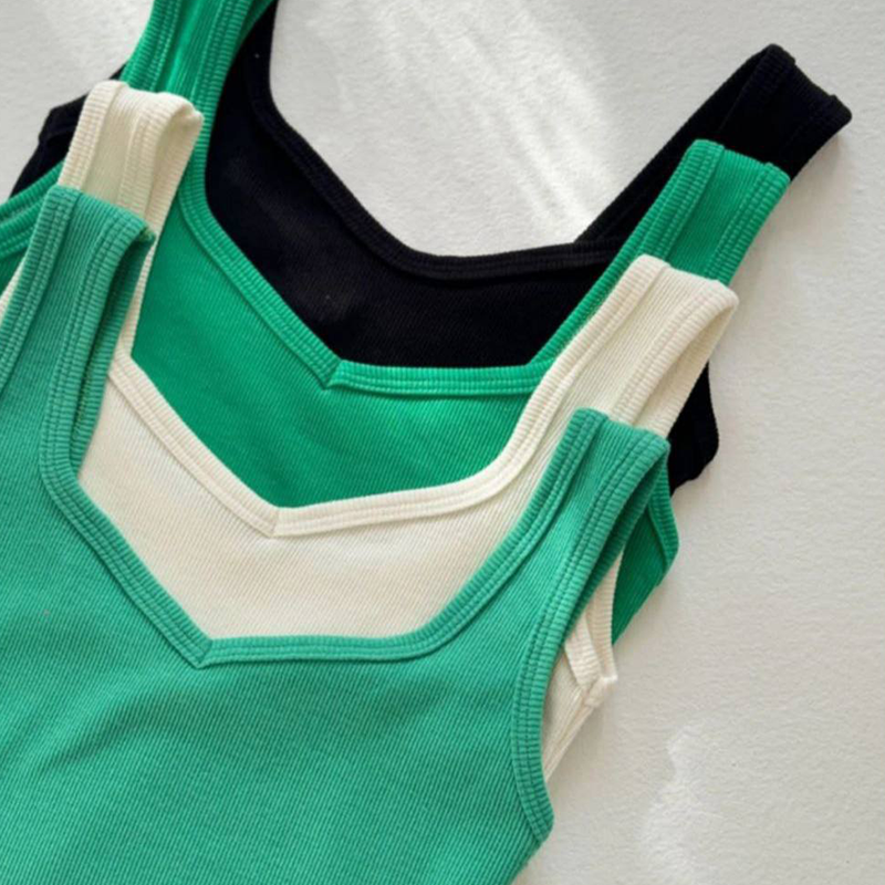 تاپ کراپ یقه هفت (پک 6 عددی)