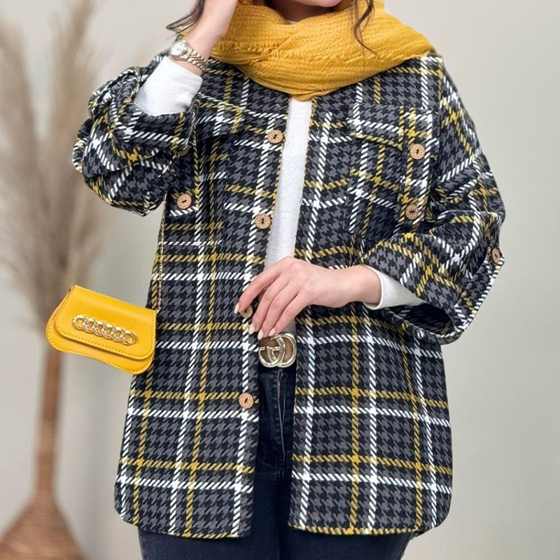 مانتو مدل جیب صلیبی (پک 4 عددی)