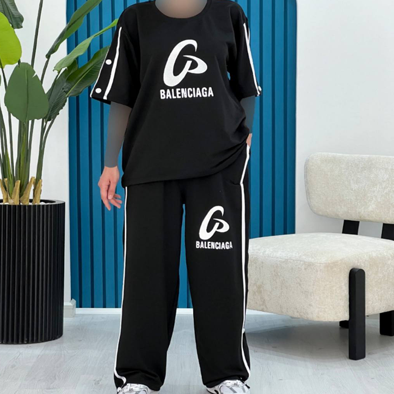 ست تیشرت شلوار بالنسیا (پک 6 عددی)