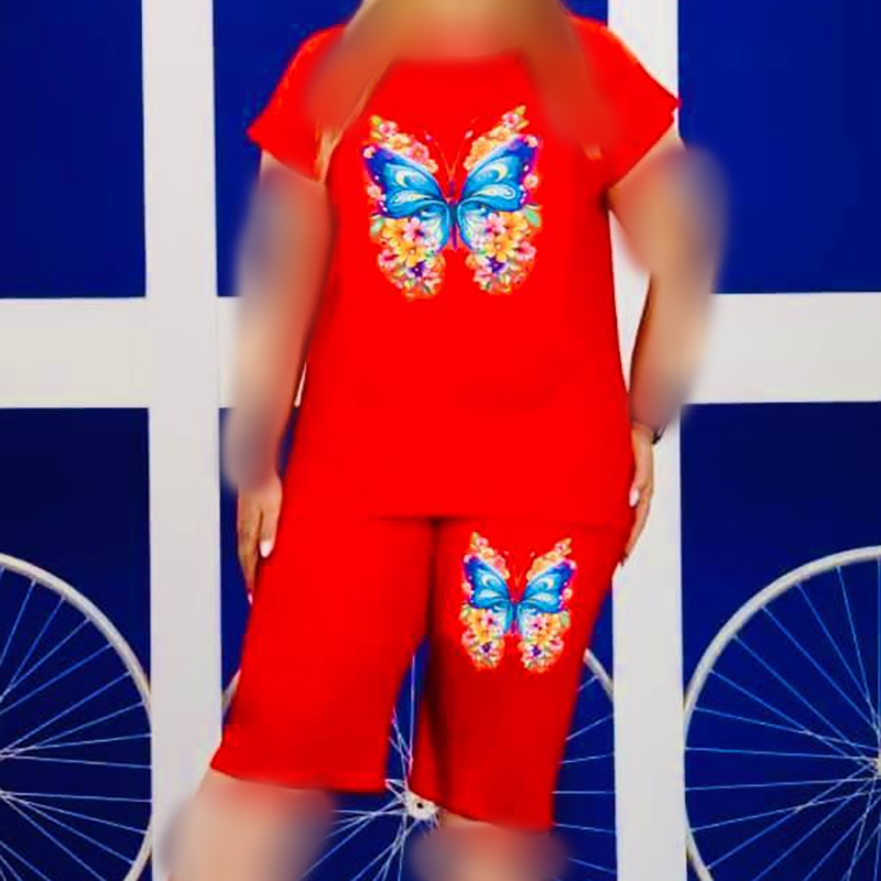 ست تیشرت شلوارک پروانه (پک 6 عددی)