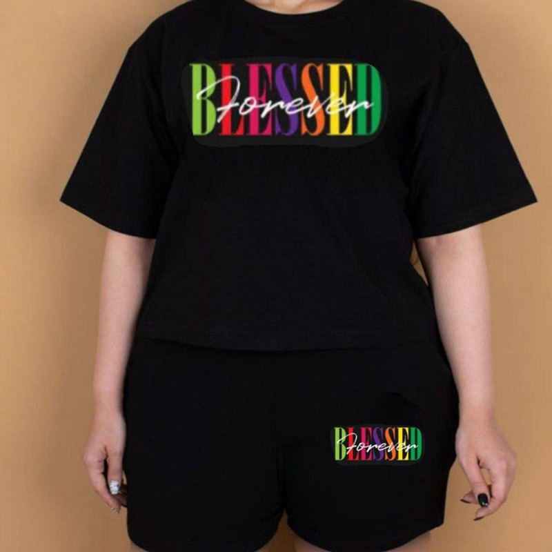 ‌ست کراپ شورتکBlessed (پک 5 عددی)