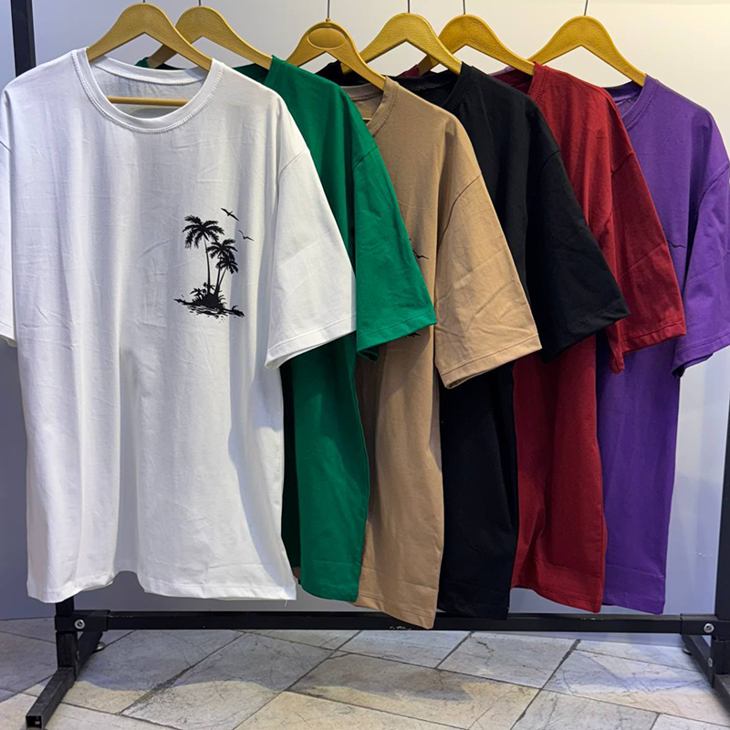 تیشرت سوپرلش نخ (پک 6 عددی)