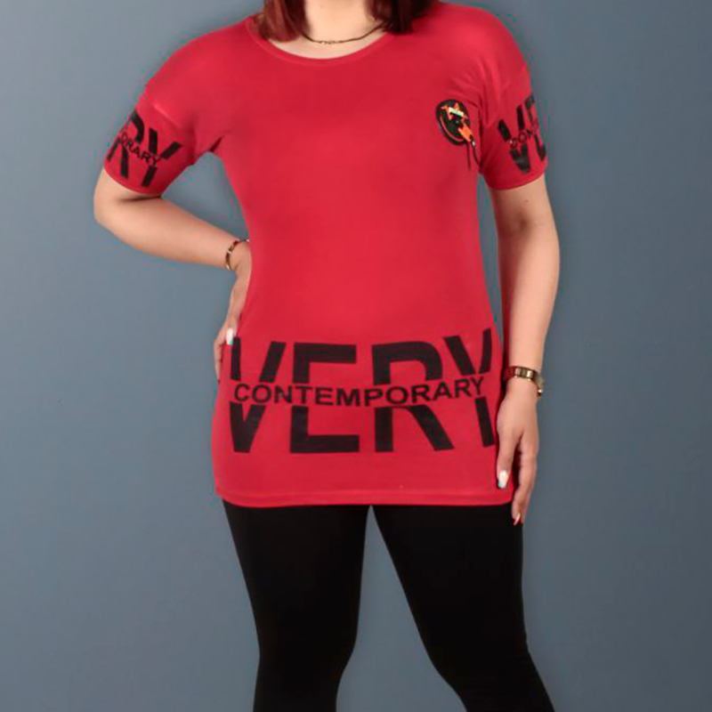 تیشرت نیم استین(چاپVERY) (پک 6 عددی)