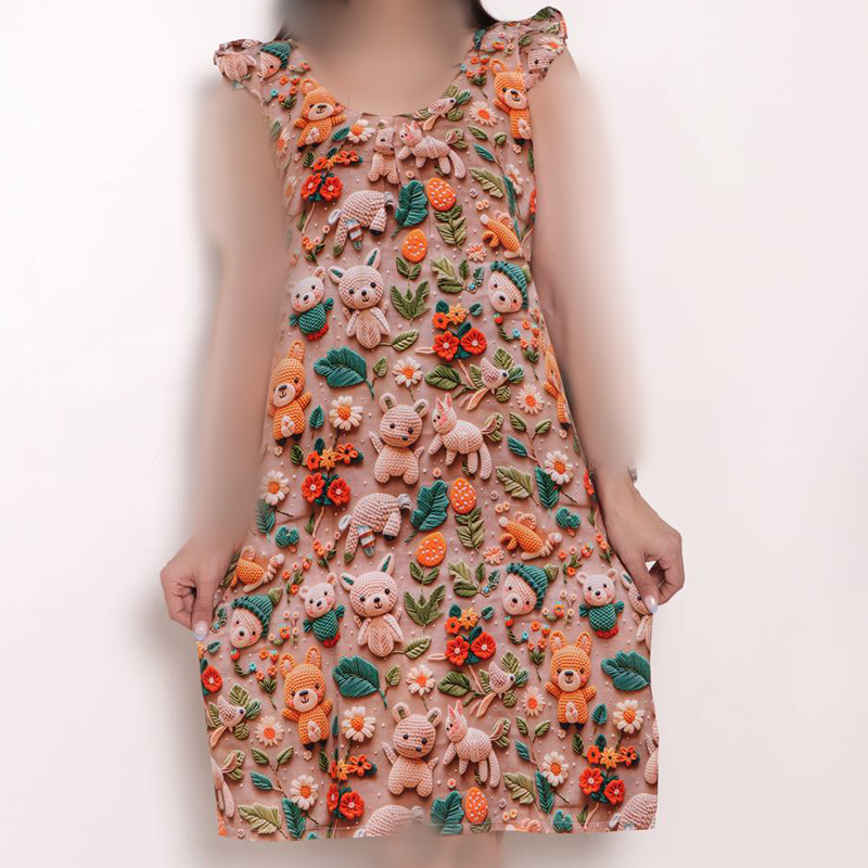 سارافن سه بعدی ساتین (پک 6 عددی)