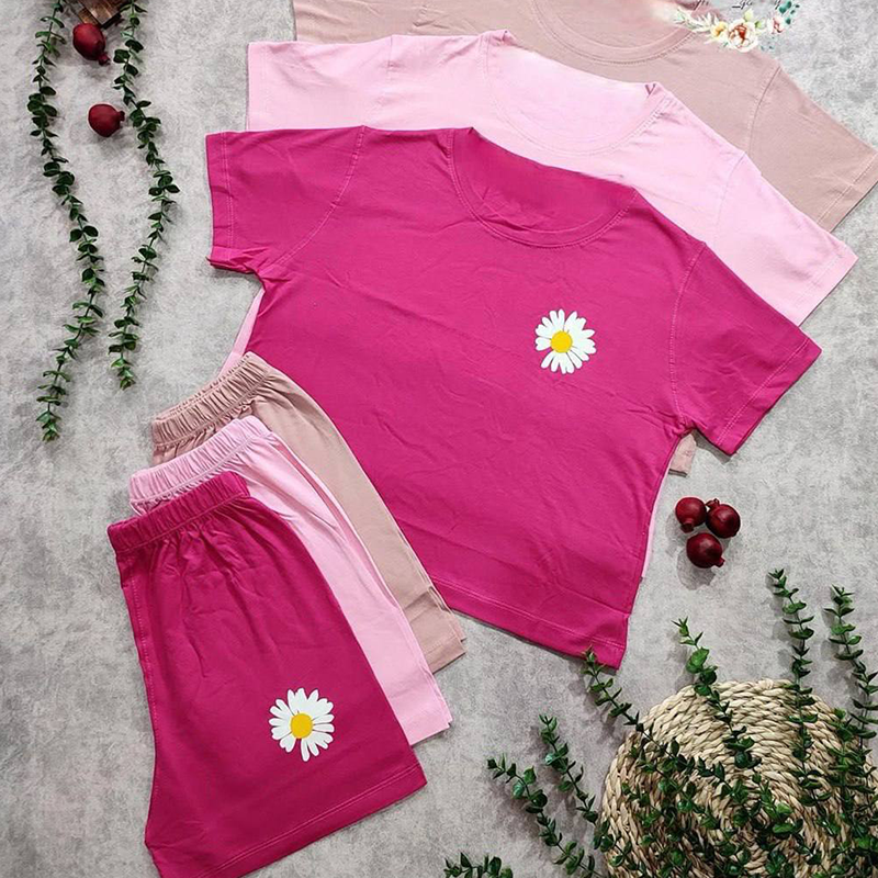 ست کراپ شورتک بابونه (پک 6 عددی)