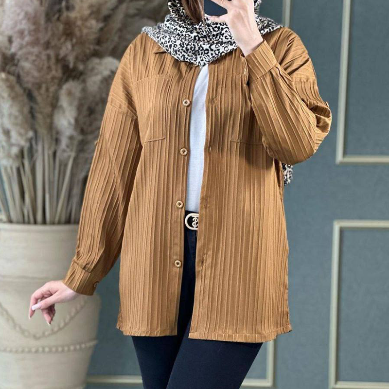 مانتو ۲جیب قواره دار مهلا (پک 5 عددی)