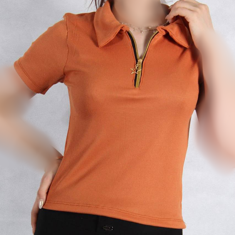 کراپ نیم زیپ  (پک 6 عددی)