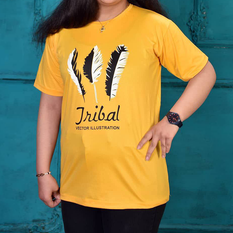 تیشرت قواره بزرگ پر (پک 6 عددی)