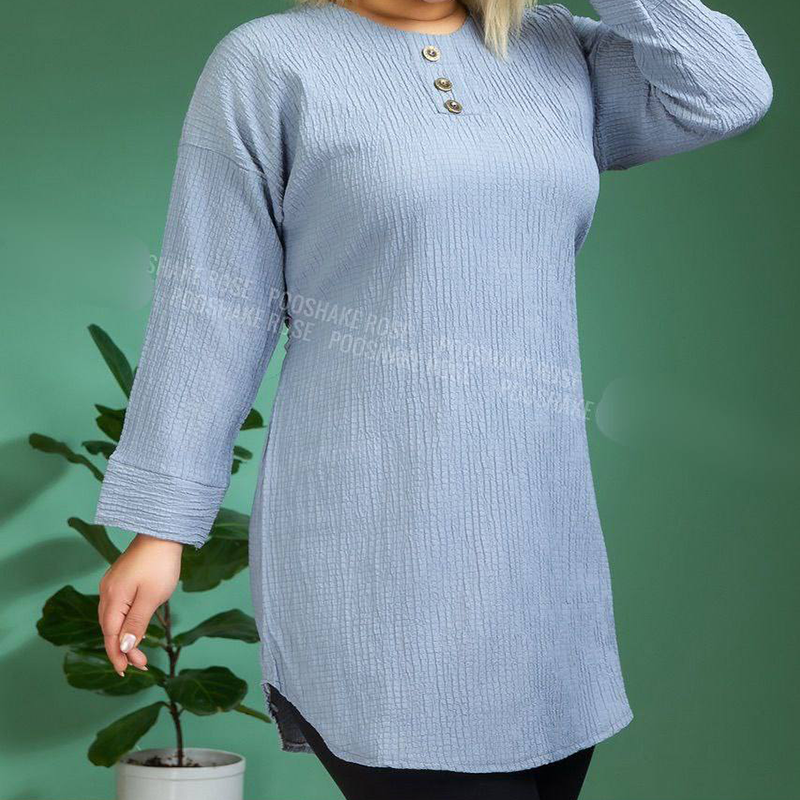 تونیک مانتویی قواره بزرگ  (پک 6 عددی)