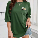 تیشرت لانگ چاپ قارچ و گل (پک 7 عددی)