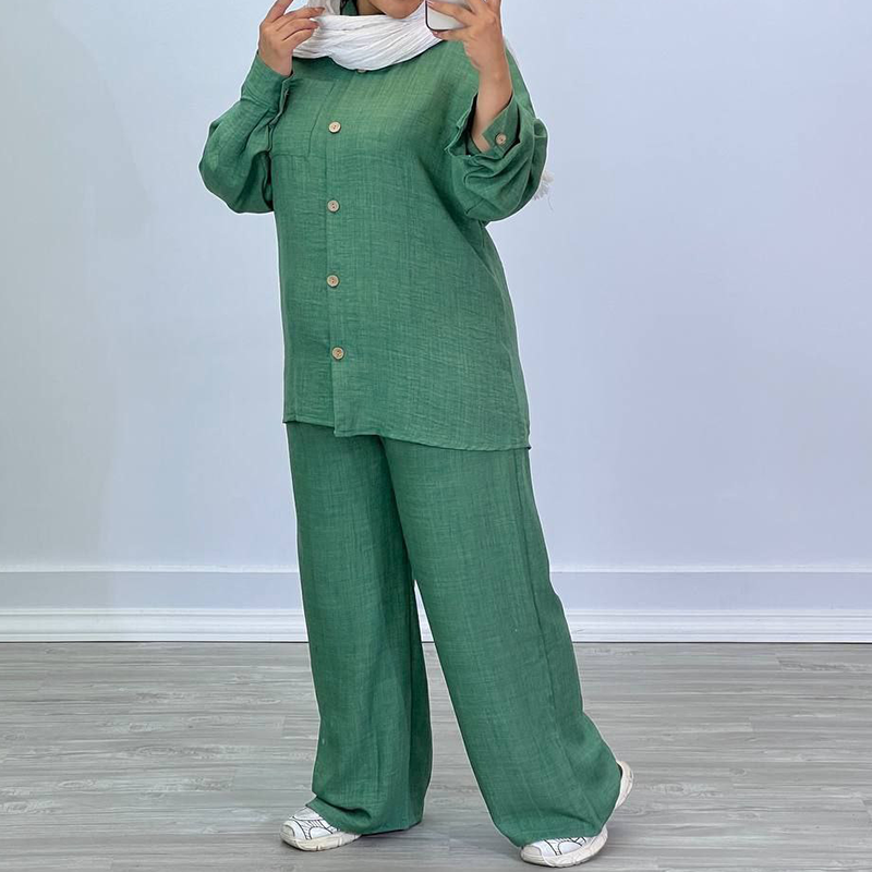 ست مانتو شلوار هلما (پک 4 عددی)