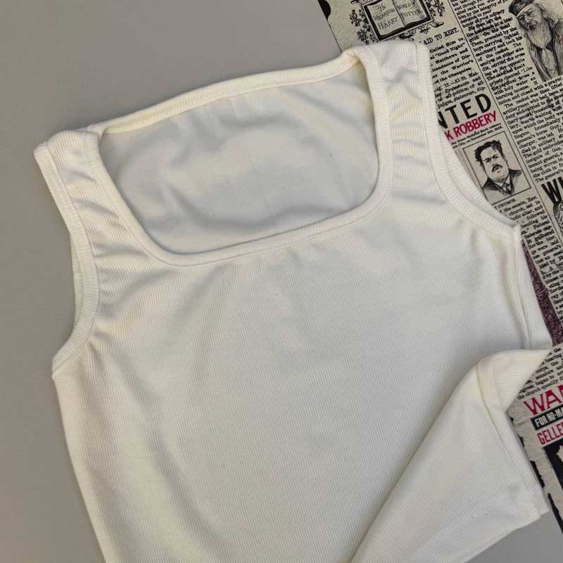 کراپ بیسیک یقه خشتی بیسیک (پک 6 عددی)