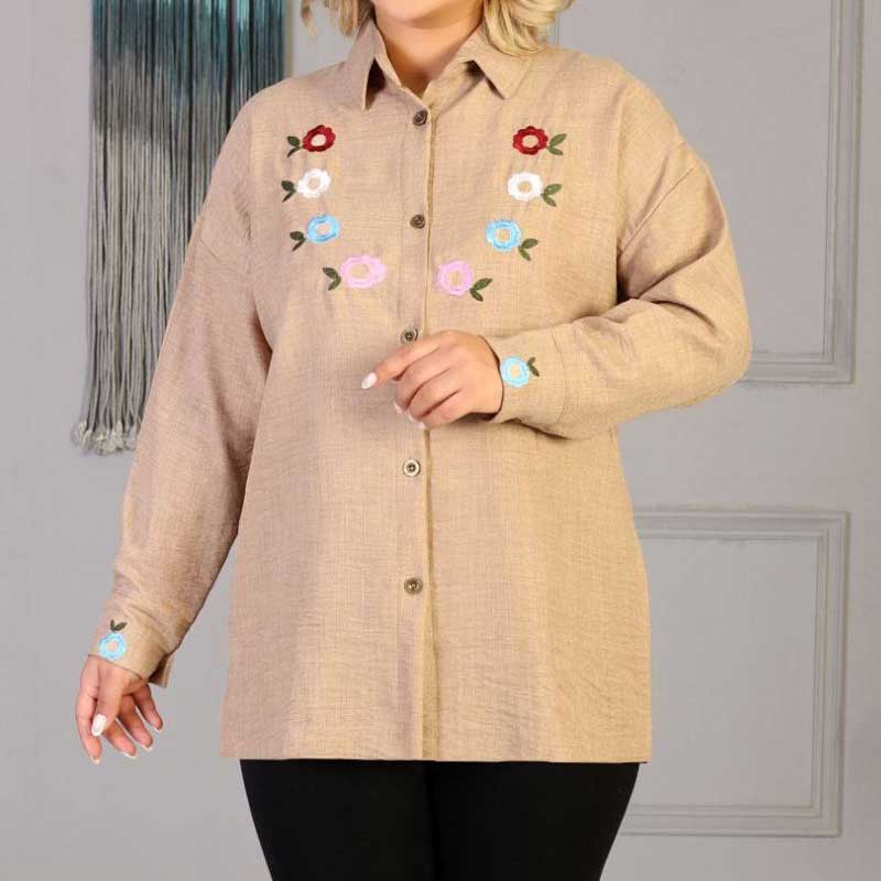 مانتو گلدوزی هلالی (پک 6 عددی)