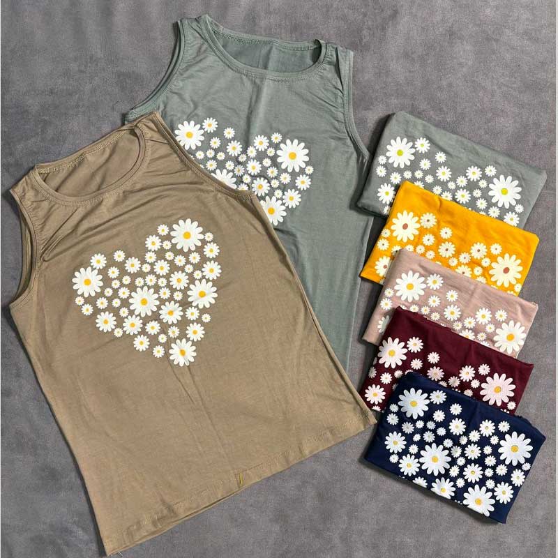 تاپ حلقه ای قلب بابونه (پک 7 عددی)