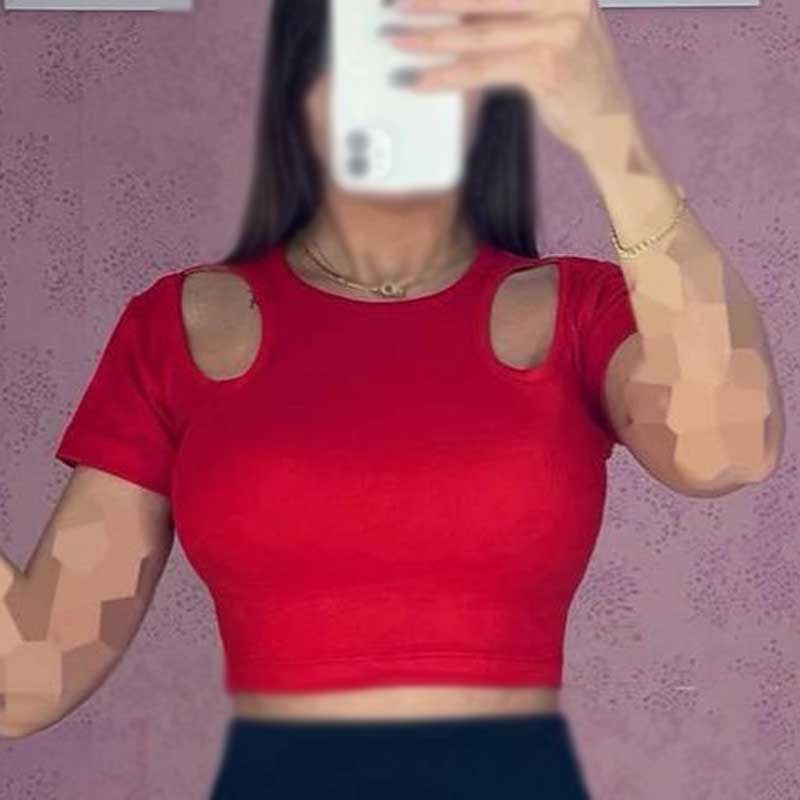 کراپ سرشانه اشکی  (پک 6 عددی)