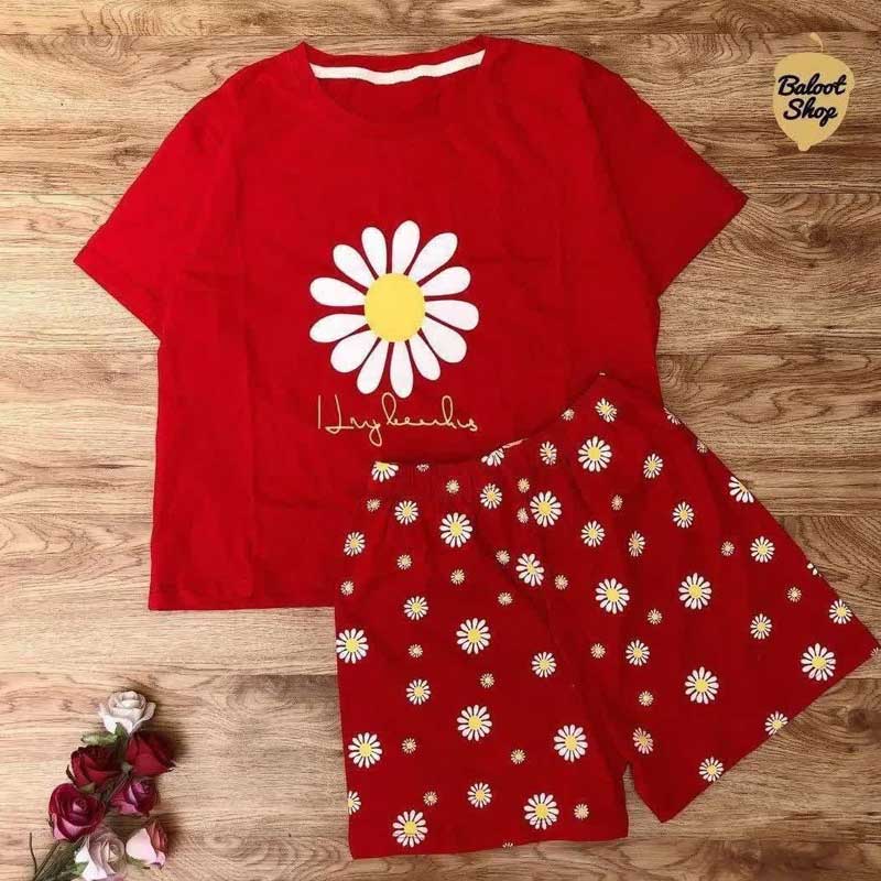 کراپ و شورتک بابونه (پک 6 عددی)