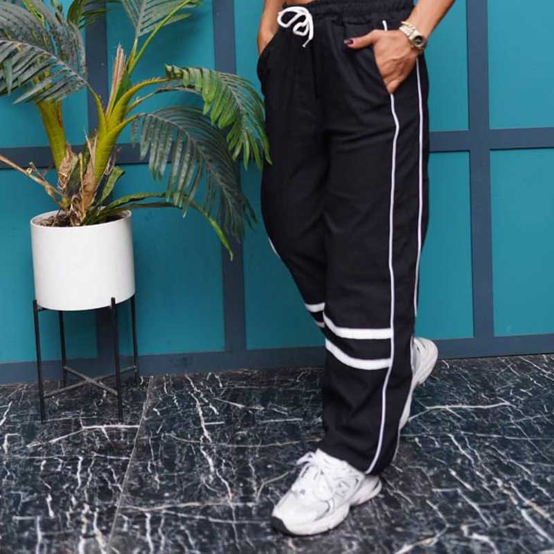 شلوار بگ دمپا نوار دار  (پک 4 عددی)