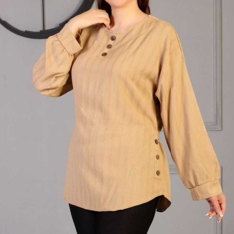 تونیک ۹ دکمه دکمه چوبی (پک 6 عددی)