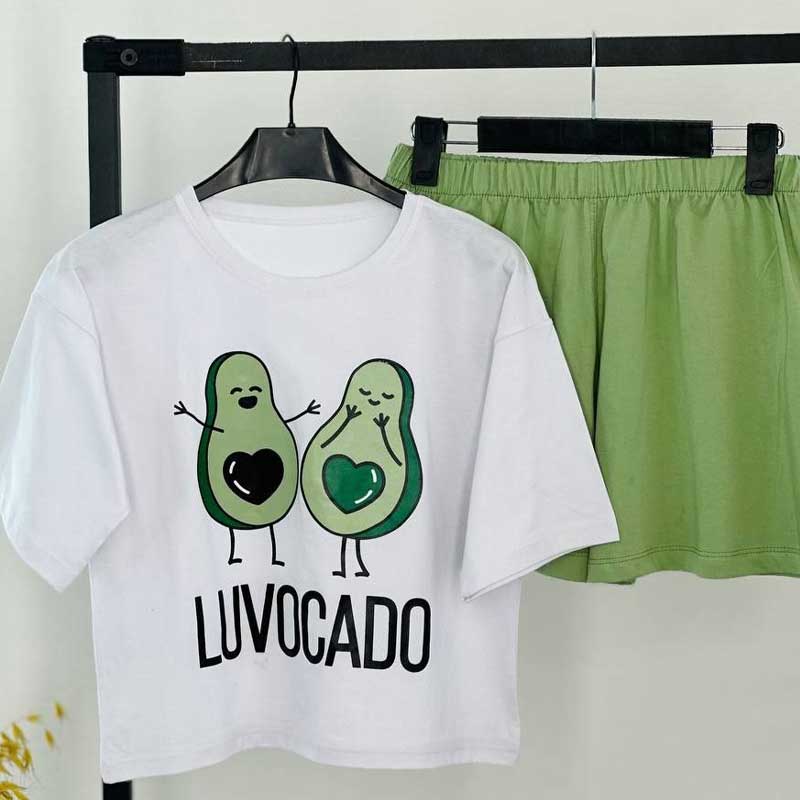 کراپ شورت آواکادو (پک 4 عددی)