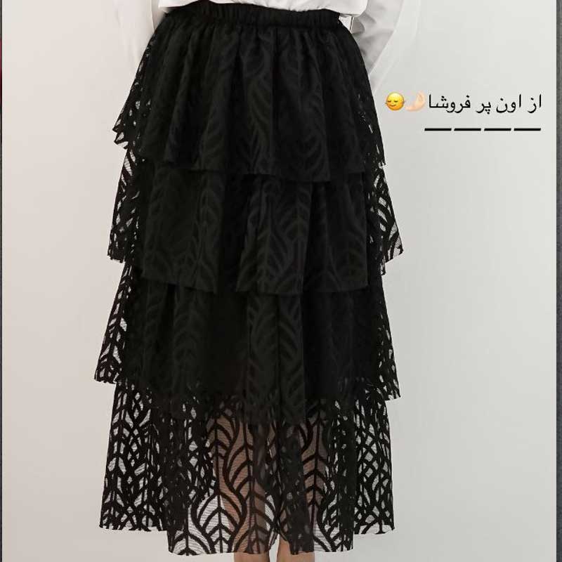 دامن پله ای سارا (پک 2 عددی)