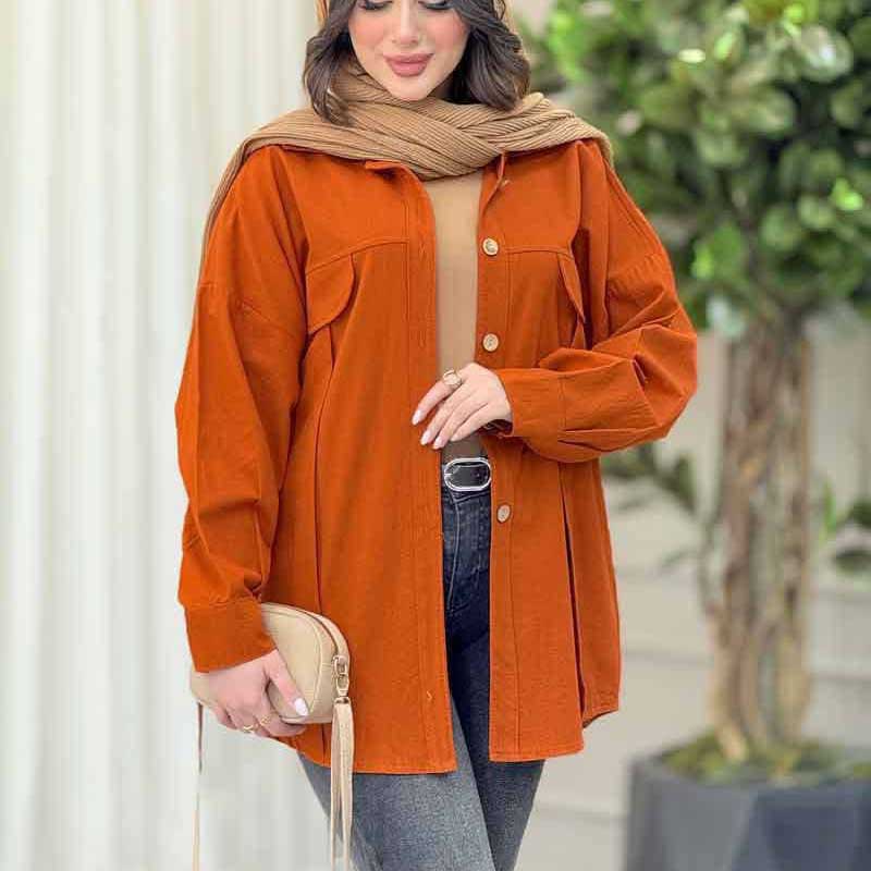 مانتو جلو پیلی قاپکدار (پک 6 عددی)