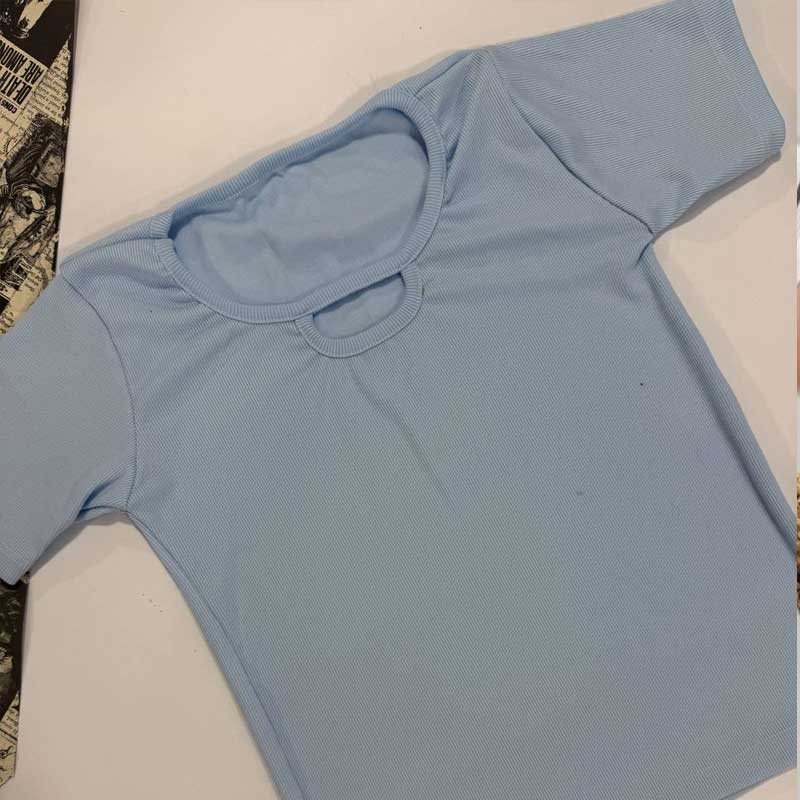 تیشرت پیش یقه خالی (پک 6 عددی)